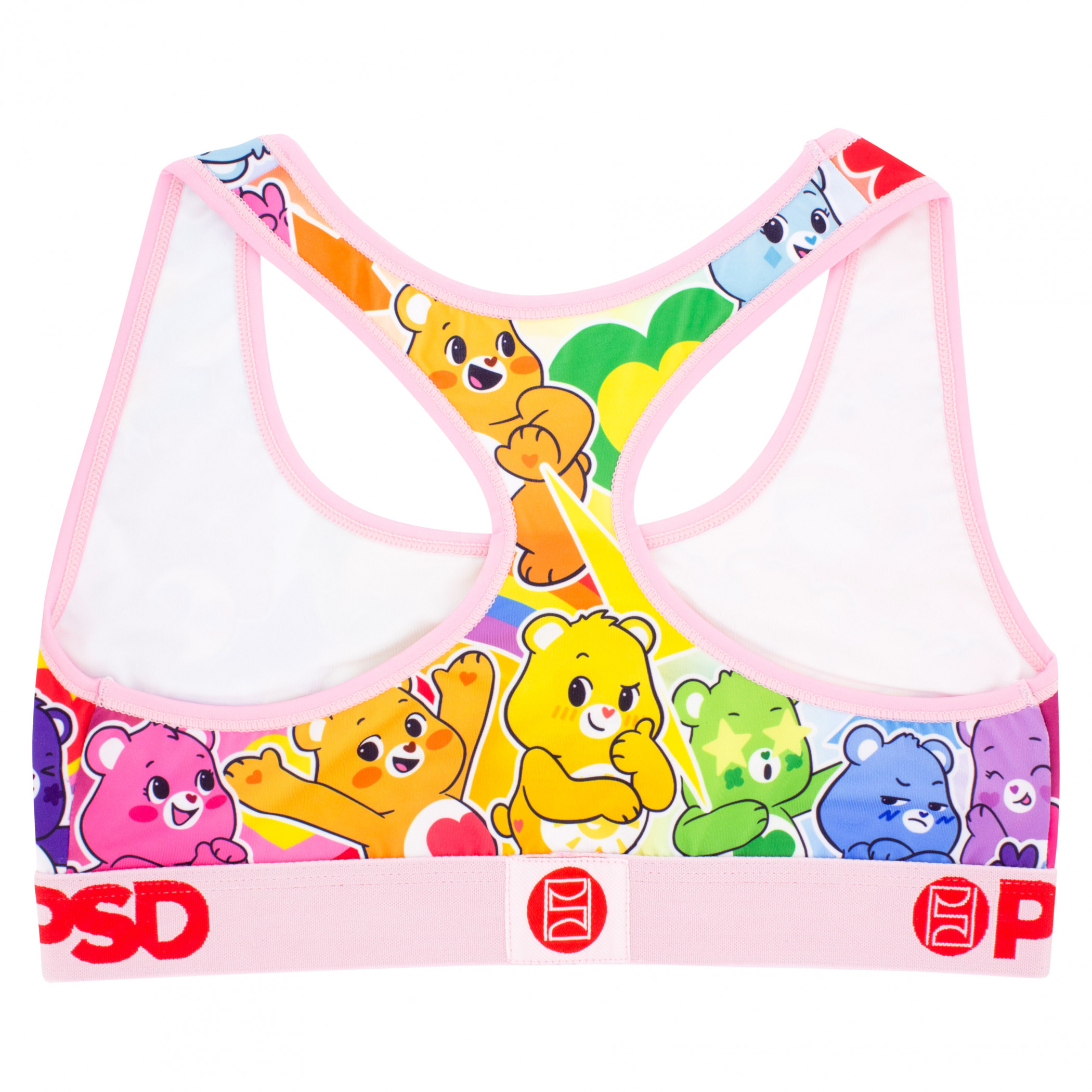 Care Bears Rainbow Stickers PSD Sports Bra